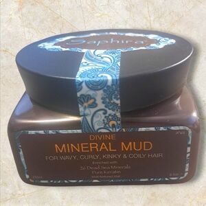 Saphira Divine Mineral Mud Hair Mask – Wavy, Curly, Kinky & Coily Hair (8.5 oz)